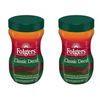 2 PACK - Folgers Classic Decaf Instant Coffee, 8-Ounce Jar NEW