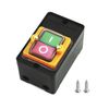 QWORK® Machine Push Button Switch AC 220 V / 380 V 10 A Nvr Switch On/Off Push Button Switch with Housing for Mechanical Equipment