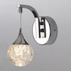 Modern Crystal Bubble Wall Sconce 5W Dimmable LED Globe Light for Bedroom & Bath