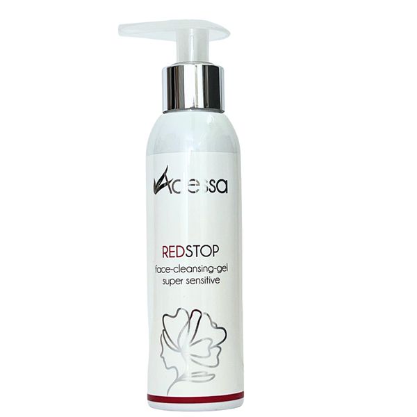 Adessa RED STOP Sensitive Waschgel für das Gesicht bei empfindlicher und zu Rosazea neigender Haut, face-cleansing-gel super sensitive