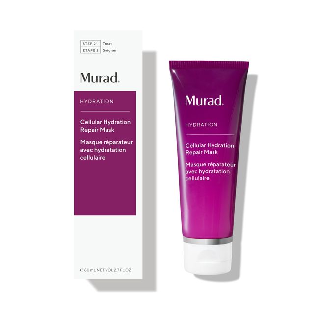 Murad Cellular Hydration Barrier Repair Mask - Hydrating Face Mask, Formulated with Bilberry Omegas, Hibiscus Extract, and Canadian Willowherb, Visibily Repairs Dry, Red, and Rough Skin - 2.7 Fl Oz