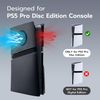 Mcbazel Face Plates Anti-Scratch Replacement Panels Cover Plates Shell Case with Cooling Vent Compatible with PS5 Pro Disc Edition - Black