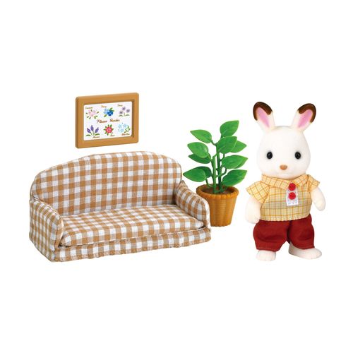 Epoch Sylvanian Families Family Doll and Furniture set chocolat rabbit Father
