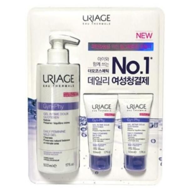 [Shinsegae Mall] Uriage Feminine Cleanser Dermal Y Zone Care Feminine Vaginal Cleanser 500ml+50ml+50ml Costco