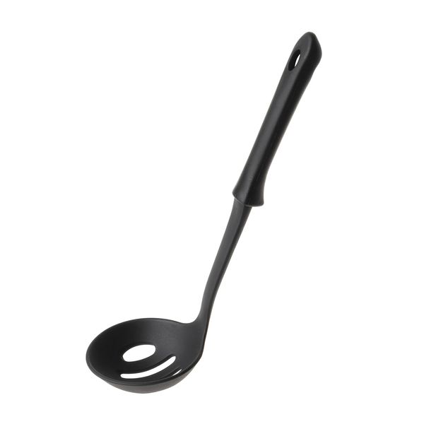 Strix Design SA-159 Slotted Ladle, Simple Mini, Black, 8.7 inches (22 cm), Small, Dishwasher Safe, Made in Japan