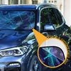 Dragonfly Dark Blue Windshield Sunshade Car Sun Shade Protector for Small Car SUV Front Window
