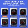 Socket Tester,Electrical Receptacle Detector with LCD Display For Power Socket Wiring Detection UK Plug 240v 50/60Hz