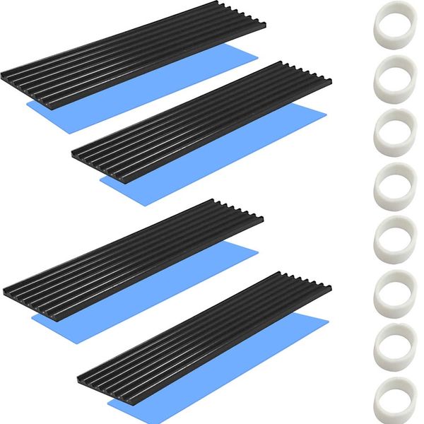 CTRICALVER M.2 SSD heat sink with thermal conductive adhesive sheet to prevent thermal runaway Heat sink heat sink CPU IC chip circuit board suitable for LED amplifier aluminum 70mm × 22mm × 3mm