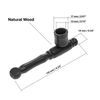 Small Handmade Wooden Tobacco Pipe (Black)