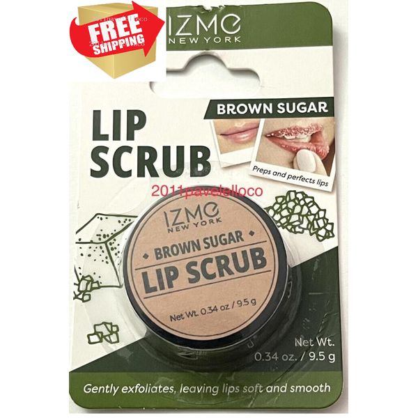 IZME Lip Scrub BROWN SUGAR gently exfoliates, leaving lips soft and smooth