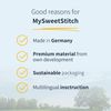 MySweetStitch | Patch for Dexcom G7 Sensor | Waterproof | (10 Pieces) | Made in Germany | Outer Ø 65mm | Beige