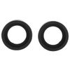 2PCS Microscope Goggle 32-36mm Diameter Eyepiece Cover Binocular Eye Cups Replacement Soft Rubber Stereo Microscope Accessory (Flat Angle) (KP-H2 Flat Angle)