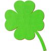 Light Green Wooden Clover Leaf - 3-50 cm Decorative Crafts, Size: 6 cm, Pack of 25
