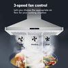36 inch Wall Mount Range Hood 700CFM Stainless Steel Vent Touch Control w/LEDs