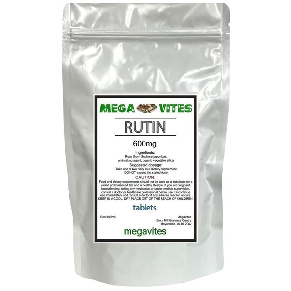 Rutin Tablets 600mg x 365 - MEGAVITES AMINOLAB