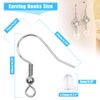 Anezus 720Pcs Earring Making Kit with Hypoallergenic Earring Hooks, Backs and Jump Rings