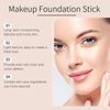 02# Foundation S-tick Makeup,Multi-Use Full Coverage Foundation & Concealer S/tick,Matte Foundation Stick,Eraser Foundation S ick With Brush
