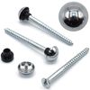 Chrome Capped Mirror Screws - 50mm (Pack of 4)