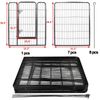 39"H Detachable 8 Panel Dog Kennel Exercise Playpen Multiple Shape Safe For Pet