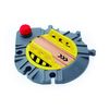 Hape Adjustable Rail Turntable – 6-Way Train Track Accessory with Rotating Knob for Big Engines