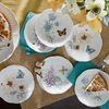 Lenox 817046 Butterfly Meadow 6-Piece Tidbit Plate Set, White, 3.05 LB