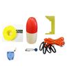 KUFA Galvanized Foldable Crab Trap & Accessory kit (100' Poly Rope with line Weight,Caliper,Harness,Bait Bag & 14" Float) S33+CAP3