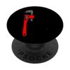 Plumber Wrench Funny Plumbing Pipe Pipefitter Graphic PopSockets Swappable PopGrip