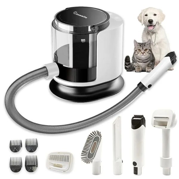 Pet Grooming Kit Dog Grooming Kit 1.5L Dog And Cat Hair Vacuum Suction