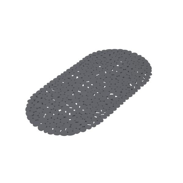 Douceur d'Intérieur Bath Mat Pebble Design 69 x 36 x 1 cm anthracite