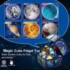 Magic Star Cube Set，Magic Star Cube 2 in 1,Infinity Cube,Speed Cube D Puzzle Cubes for Kids and Adults (star sky)
