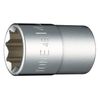 TONE Socket (8 Angle) 4E-14 Insertion Angle 1/2 inch (12.7 mm) Double Side Width 0.6 inch (14 mm)
