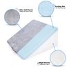 Bed Wedge Pillow, Multipurpose Cooling Gel Memory Foam Top, Machine Washable