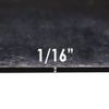 Rubber-Cal General Purpose Rubber Sheet 60A - Black - 0.062" x 2" x 2" (25 Pack)