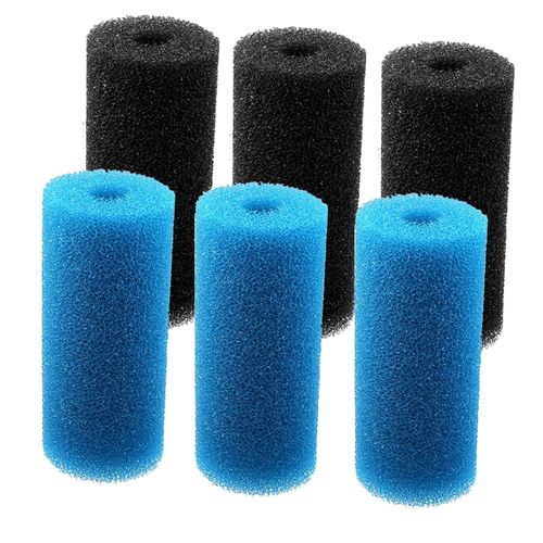 Qzbhct 5.9″ Big Prefilter Foam Sponge Replacement Filtration Kit for Pond Aquarium Fish Tank Pad (6PCS)
