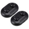 sourcing map Inline Foot Pedal Push Lamp Switch, 2 Buttons Lighting Foot Control Latching ON-Off Footswitch Black 2 Pcs