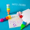Tinc Novelty Macaroon Stacking School Highlighter - Set of 5, Multicolor (MACSTKHL)