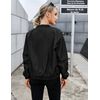 Zeagoo Womens Classic Quilted Jacket Short Bomber Jacket Coat, Black, Medium