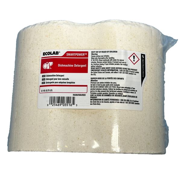 Ecolab Smartpower Dishmachine Detergent 6.75 LB Block