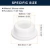 uxcell 4pcs White Plug Hole 25mm/0.98" Hole Rubber Button Plug