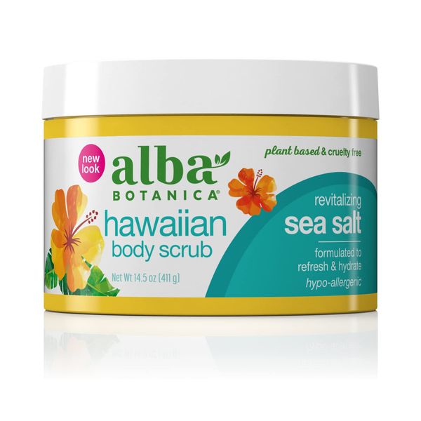 Body Scrub Sea Salt 14.5 oz by Alba Botanica [並行輸入品]