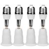 4 Pack Adjustable Vertical 90° E26/E27 Light Socket Extender 4.5 Inch Extension