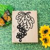 Bunch of Grapes Art Rubber Stamp