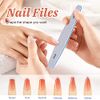 6Pcs Nail Files, MORGLES Gel Acrylic Nail File Set Nail Buffer Block Emery Boards for Acrylic/Natural/Gel Nails Polish