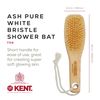 Kent Brushes Natural White Bristle Shower Bat Beechwood Handle