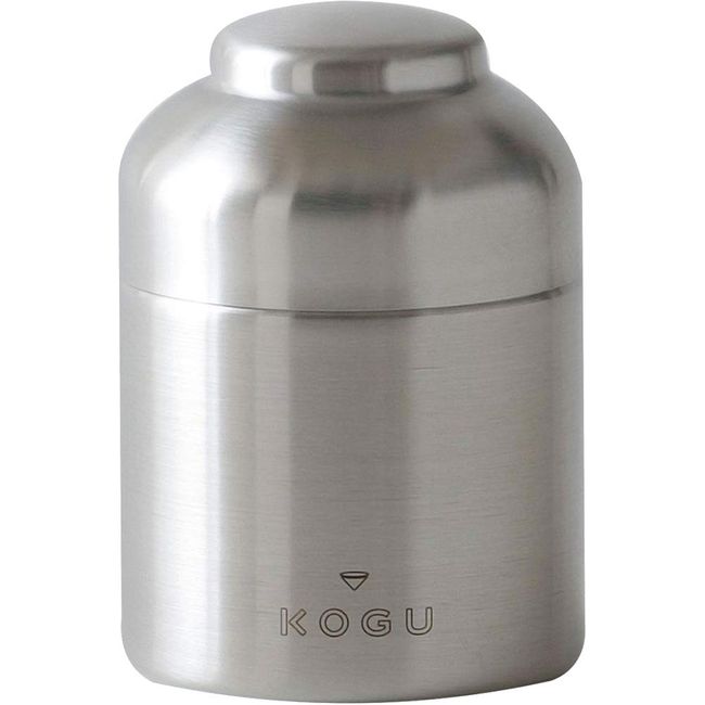 KOGU Shimomura Co., Ltd. Coffee Canister, Made in Japan, Stainless Steel Coffee Beans, 3.5 oz (100 g), Airtight, Storage Container, 13.5 fl oz (400 ml), Outdoor Gift, Tsubamesanjo