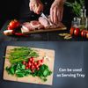 12pc, Bulk Plain 12X9" Bamboo Serving Tray Charcuterie Platter Cutting Board Set