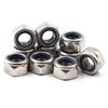 304 Stainless Steel Metric Hex Lock Nut M14 Nylon Insert 10 Pack