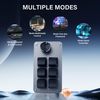 SinLoon Mini Macro Programmable Keyboard USB Mini 6 Key 1 Knob Mechanical OSU Gaming Keyboard RGB DIY Multi-Function Keyboard Compatible with Mac OS, Windows (Black)