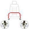 2x Black Universal Two Point Retractable Adjustable Car Seat Belt US
