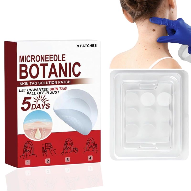 9pcs Microdarts Skin Tag Remover & Wart Removal Patches – Natural ...